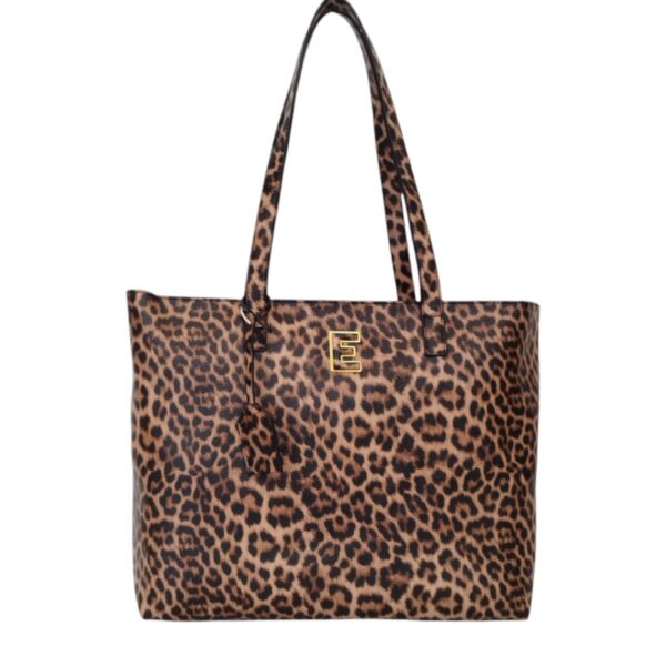 Γυναικεία Eco Leather Shopper Bag Ermanno Scervino Sina Leopard